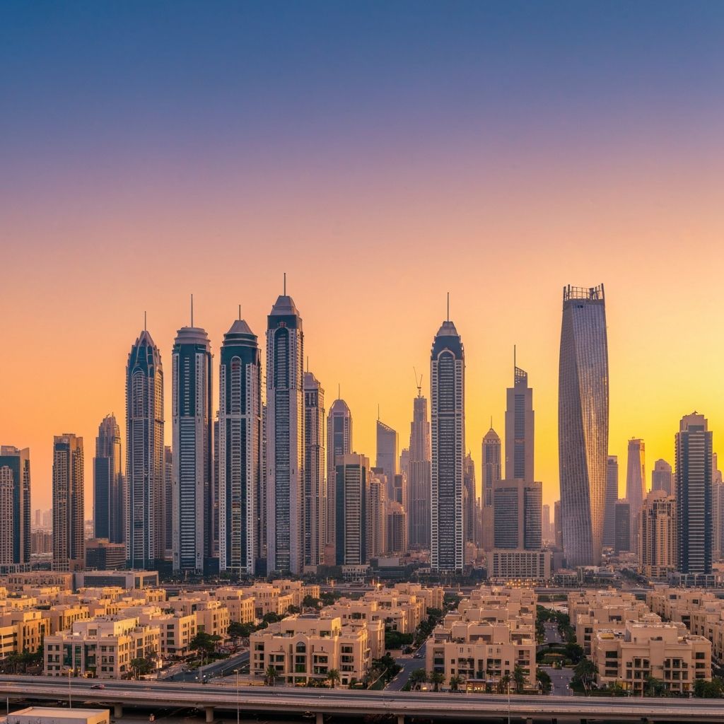Dubai city skyline